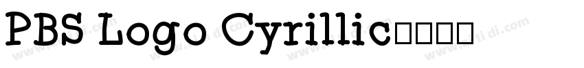 PBS Logo Cyrillic字体转换